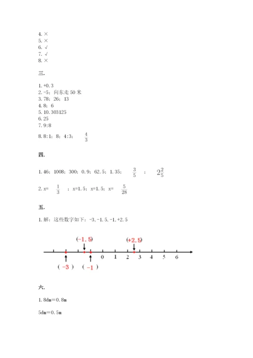 贵州省贵阳市小升初数学试卷【达标题】.docx