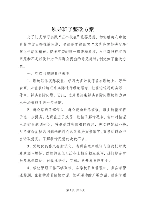 领导班子整改方案 (11).docx