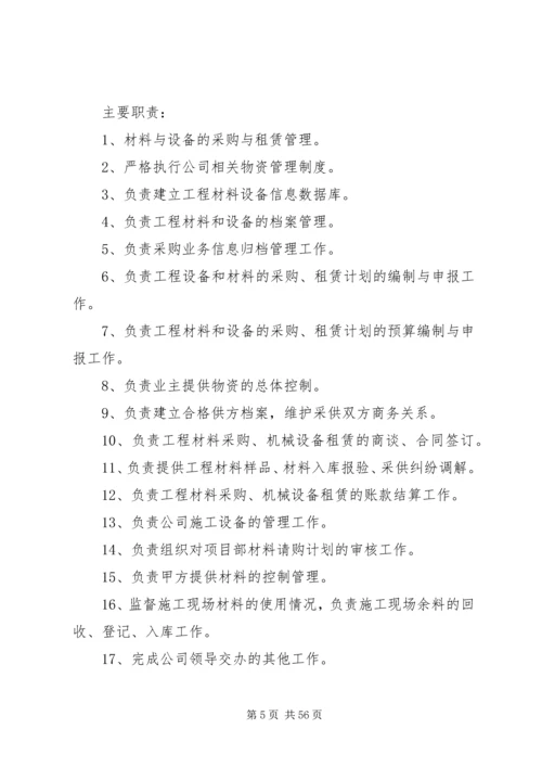 公司组织机构及职能.docx