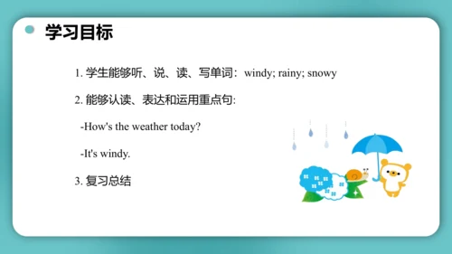 Unit 4  How's the weather today?  Lesson 23- Lesso
