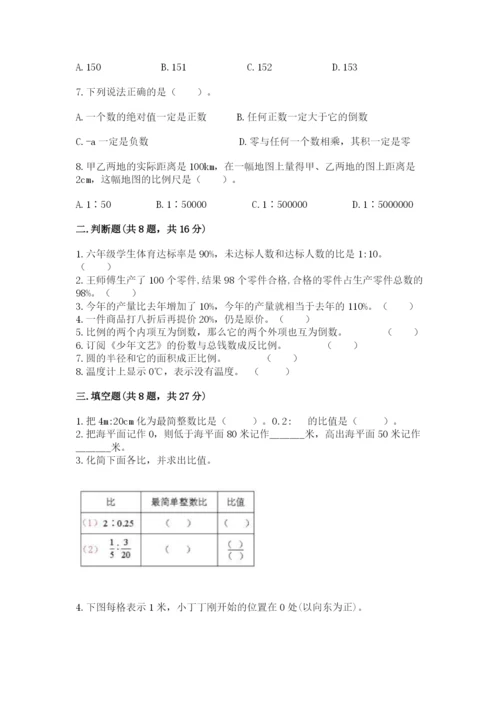 北京版六年级下册期末真题卷带答案（典型题）.docx