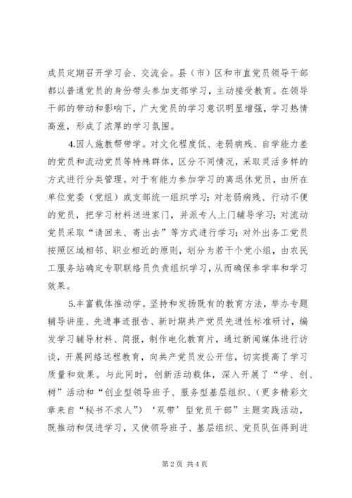 多措并举确保先进性教育学习见成效 (8).docx