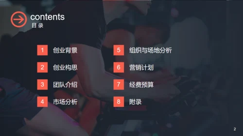 健身项目商业计划书通用PPT模板