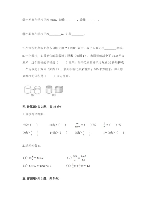 人教版六年级下册数学期末测试卷含答案（典型题）.docx