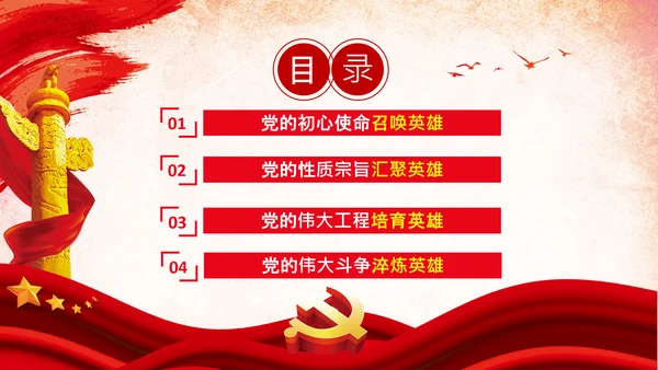 共产党人英雄辈出的强大动因党支部微党课PPT