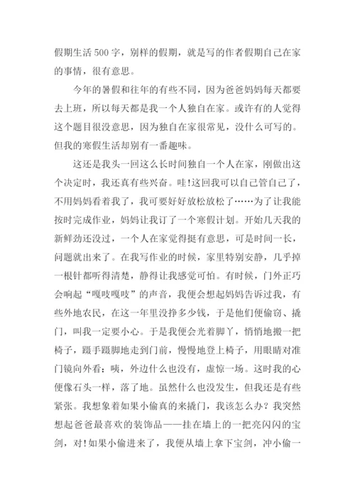 我的假期生活作文500字-1.docx