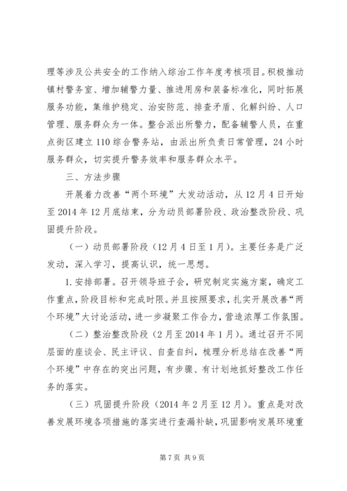 镇关于改善发展环境生态环境的实施方案 (2).docx