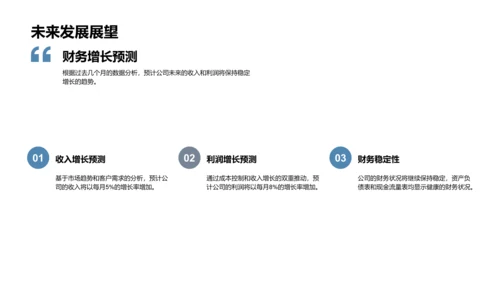 月度财务总结报告