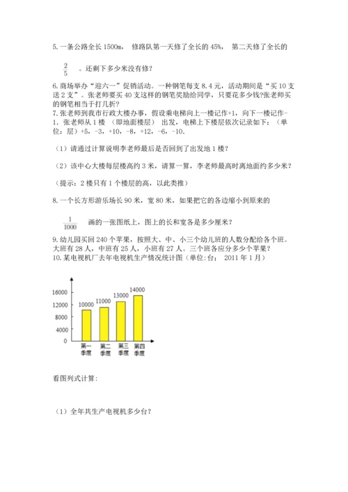 六年级小升初数学解决问题50道及参考答案【实用】.docx