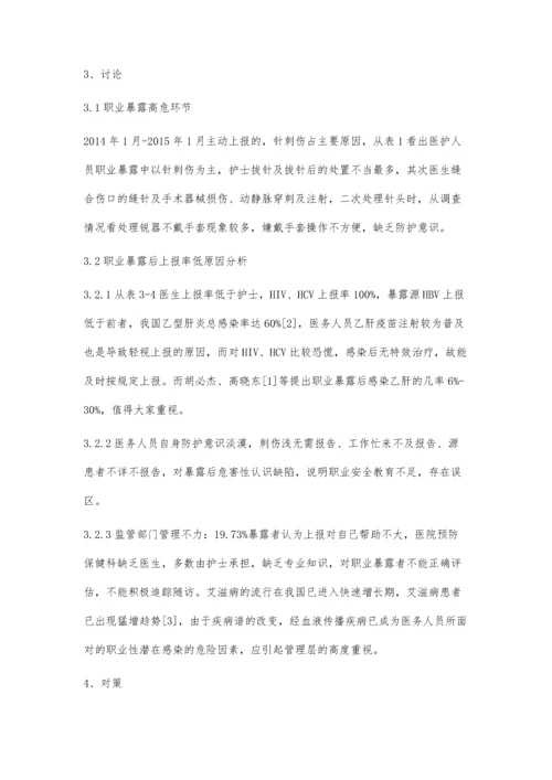 医务人员职业暴露低上报的原因分析及对策.docx