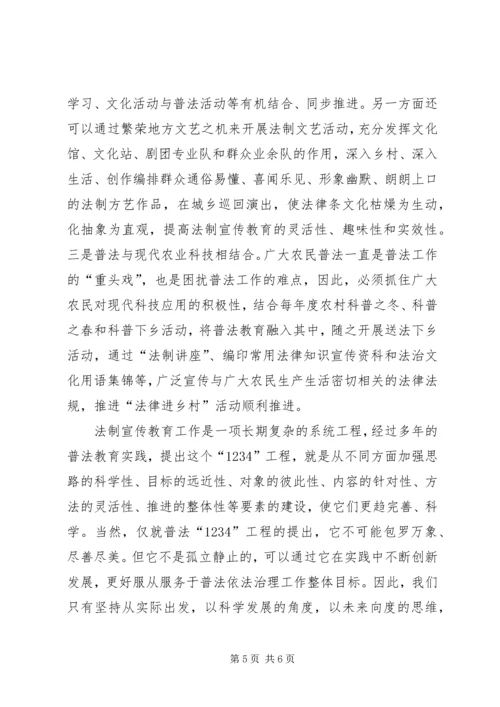 六五普法征文：新时期加强法制宣传教育工作的实践与思考 (2).docx