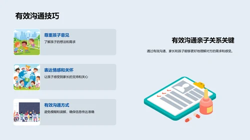 亲子教育实践PPT模板