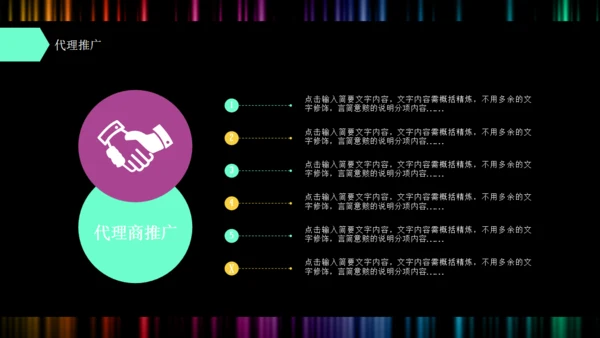 创业商业融资计划书彩色波通用PPT模板