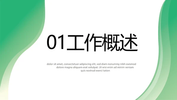 绿色清新转正述职报告年终总结PPT动态模板