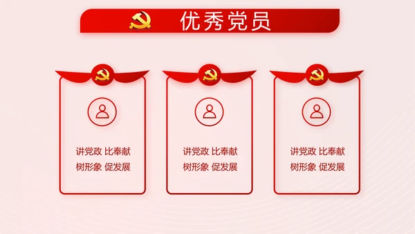 简约红色党支部党建述职报告动态PPT