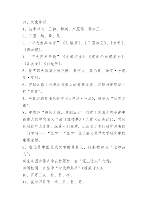 高中生必背文学常识.docx
