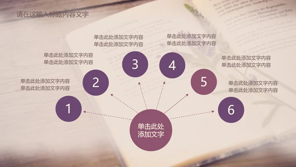 唯美薰衣草书香ppt动态模板