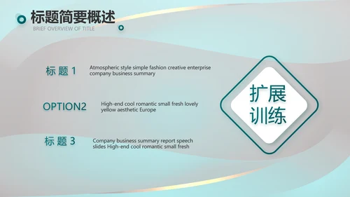 绿色莫兰迪公司产品介绍宣传通用PPT
