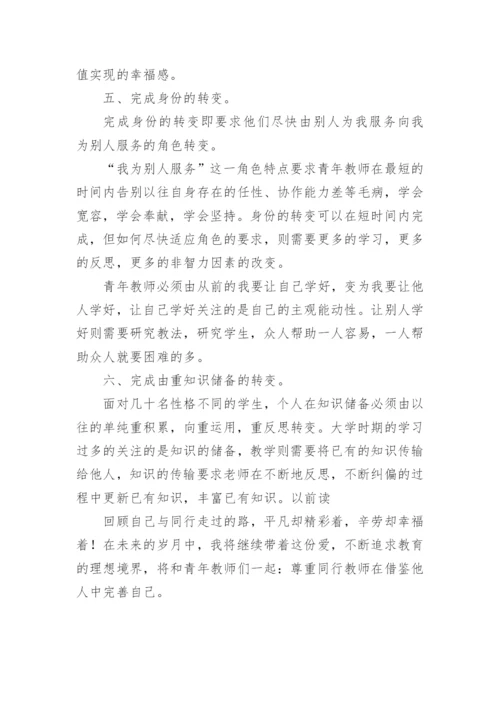 个人指导青年教师工作总结.docx