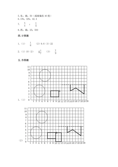 人教版六年级上册数学期末检测卷精品（完整版）.docx