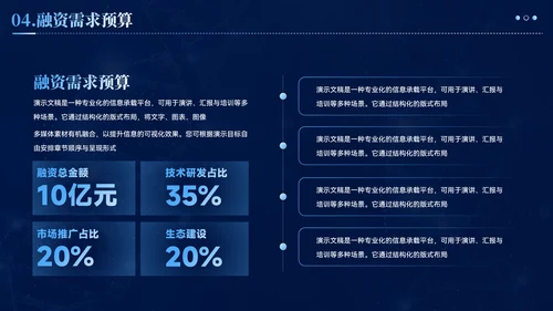 蓝色智慧医疗商业计划书ppt模板
