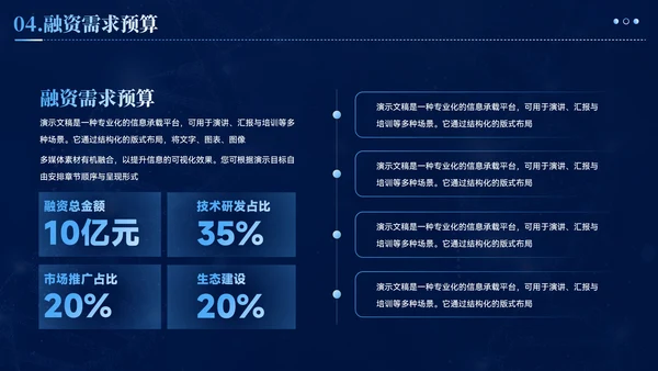 蓝色智慧医疗商业计划书ppt模板