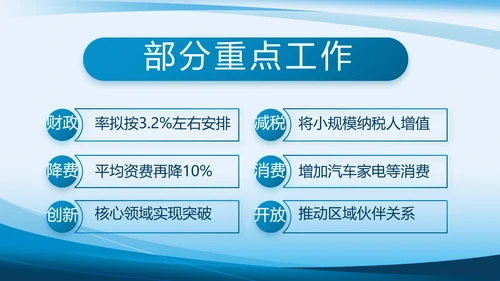 蓝色大气党建党支部年终工作总结PPT