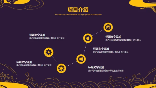 中国风中式设计云纹通用PPT模板