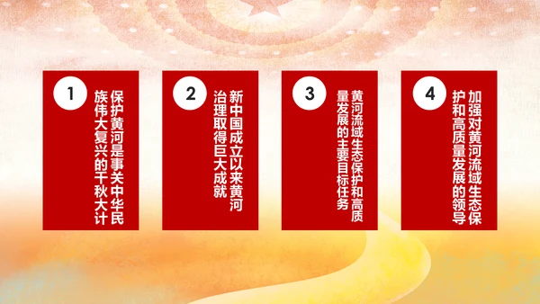 在黄河流域生态保护和高质量发展座谈会上的讲话PPT