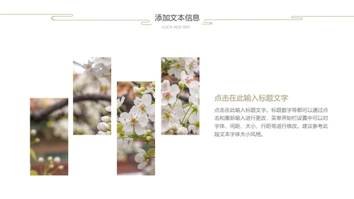 故宫红春到花枝绿芽红墙绿意国风通用PPT模板