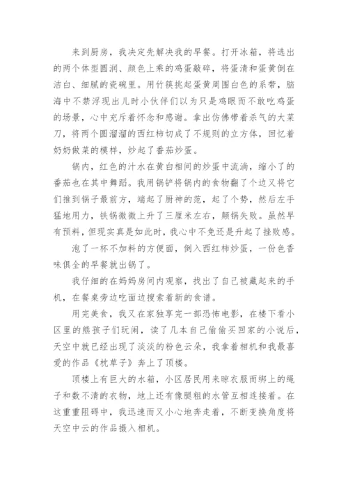 自由的滋味小学生作文600字范文.docx