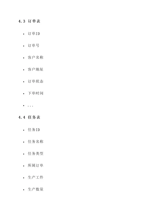 MES项目需求方案