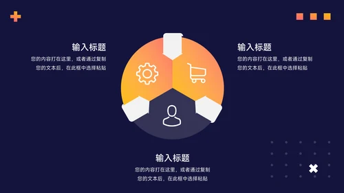 橙色系潮流暗色主题工作报告PPT