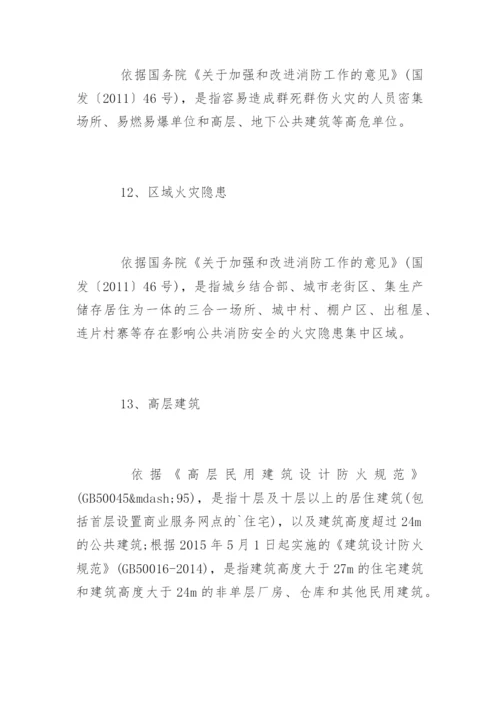 常见20个消防安全名词出处及注释.docx