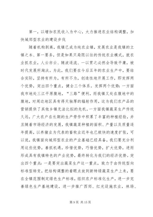 乡镇政府的工作报告.docx