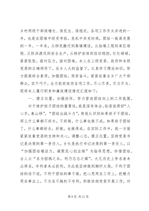 乡长年度述职述廉报告.docx