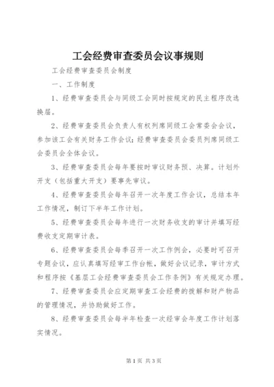 工会经费审查委员会议事规则.docx