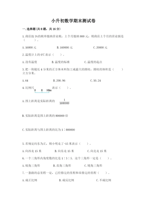 小升初数学期末测试卷带答案ab卷.docx