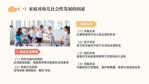 橙色简约莫兰迪幼儿园社会领域PPT培训PPT模板幼儿园教师培训