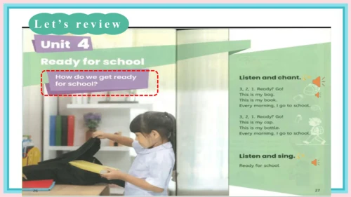 一年级英语上学期 Unit 4 Ready for school Lesson 6 课件