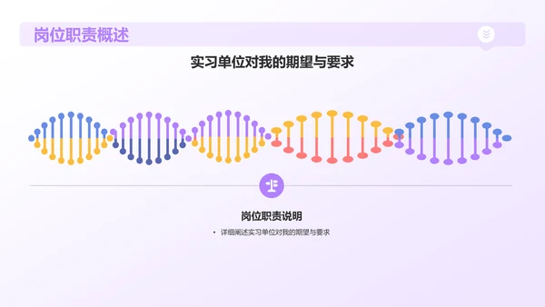 紫色插画风实习汇报PPT模板