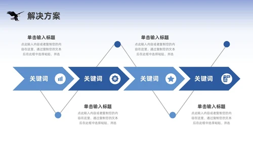 蓝色雄鹰实拍励志风销售年中总结ppt模板