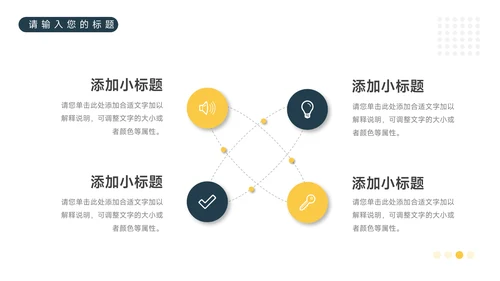 黄色工作情景创意项目策划PPT模板