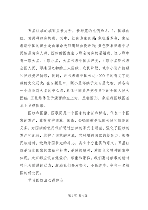 学习国旗法心得体会.docx