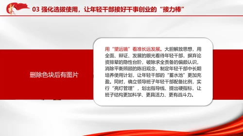 全面加强优秀年轻干部育选管用工作党员培训党课PPT
