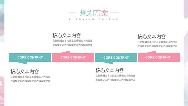 小清新大学生职业生涯规划PPT模版