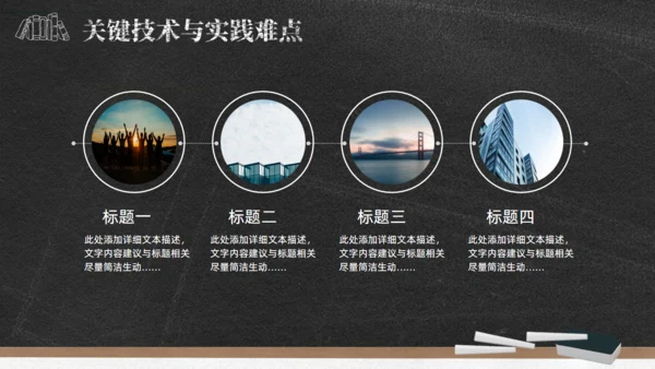 黑板背景粉笔字毕业论文答辩通用PPT模板