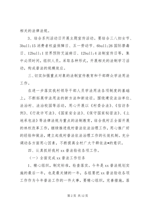 精选20XX年社区普法工作计划报告3篇.docx