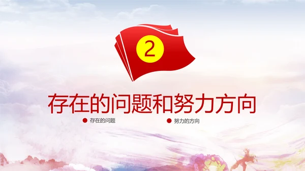 党政党委团委工作汇报PPT模板