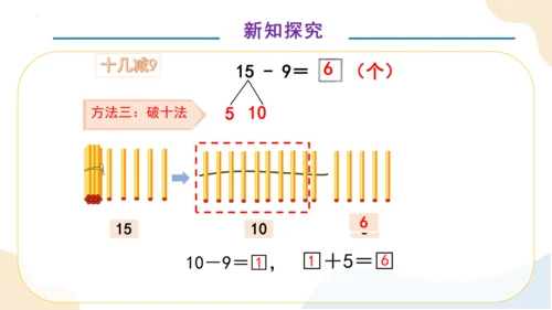 第二单元第1课时 十几减9（教学课件）一年级下册数学同步备课资料(共33张PPT)